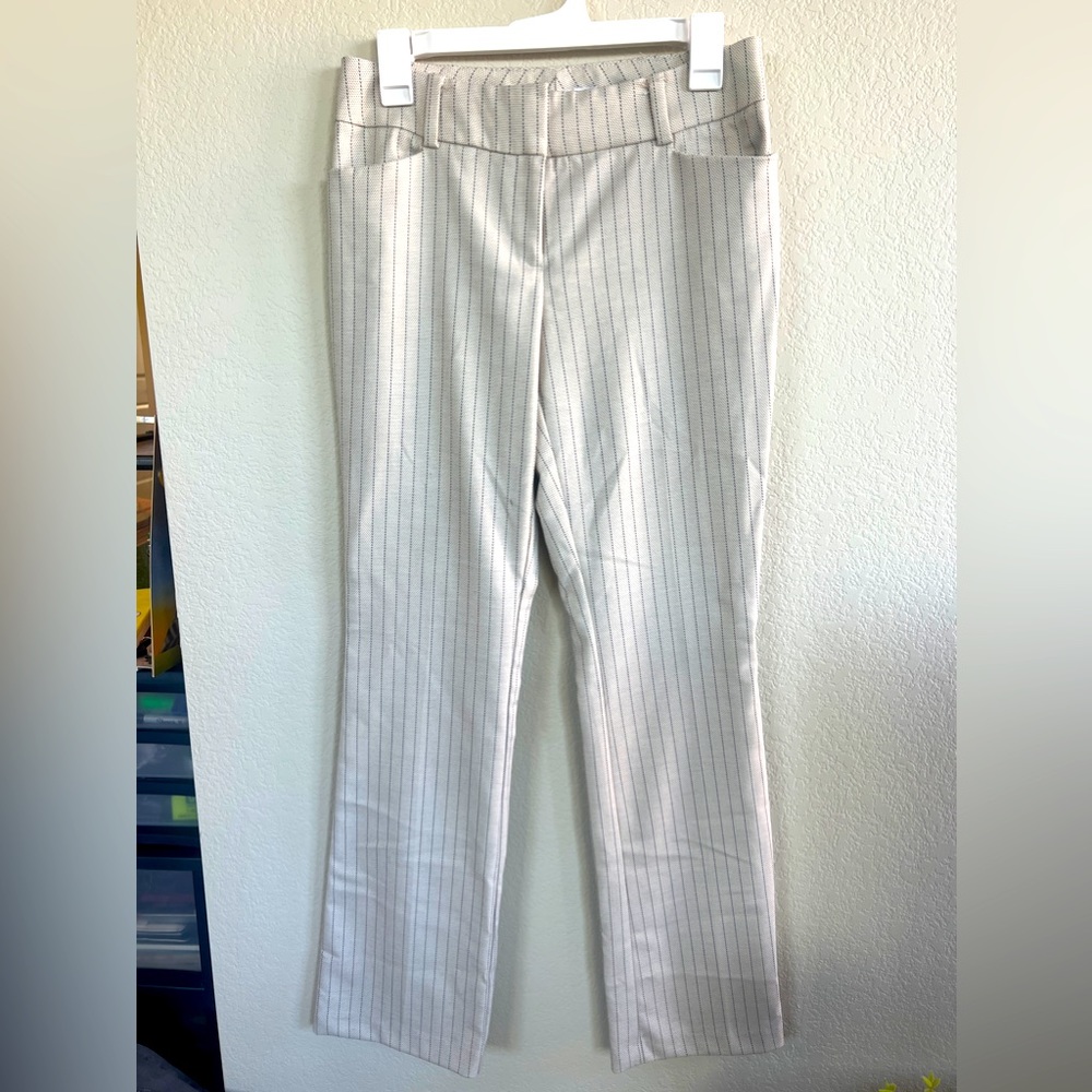 Pin stripe cream dress pants